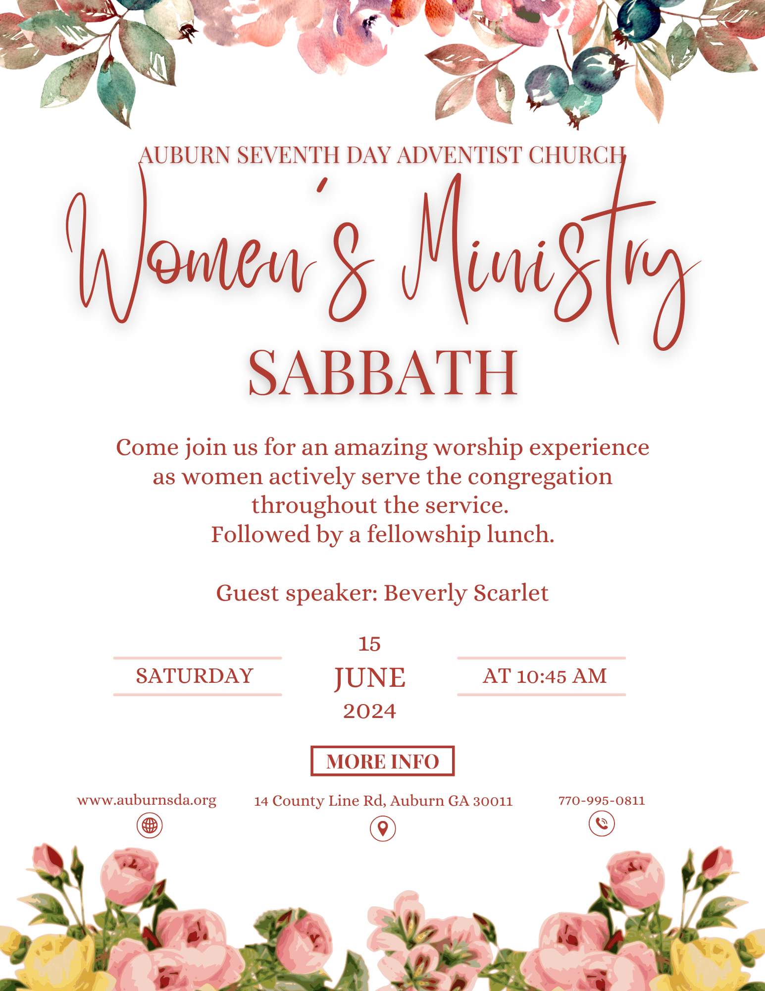 Women’s Ministry Sabbath | Auburn Seventh-day Adventist Church